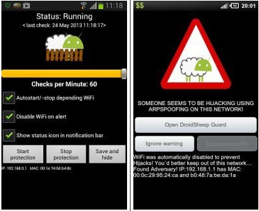 Droidsheep Guard Screenshots