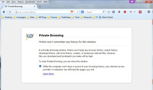 Firefox Private Browsing