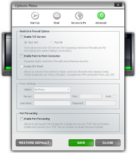 VPN4All Client Options